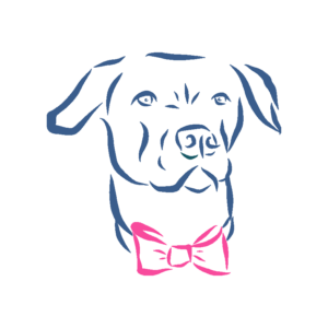 LISCA.vet Praxismarketing Logo Hundekopf mit Fliege